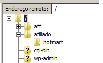 pasta filezilla afiliado hotmart